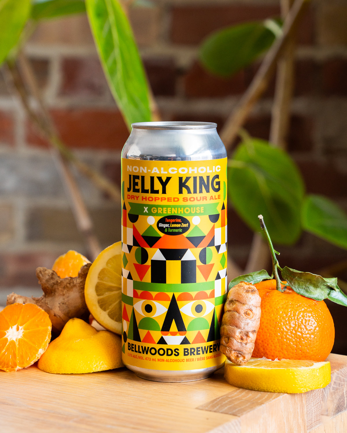 Non-Alcoholic Jelly King w/ Tangerine, Ginger, Lemon Zest & Turmeric