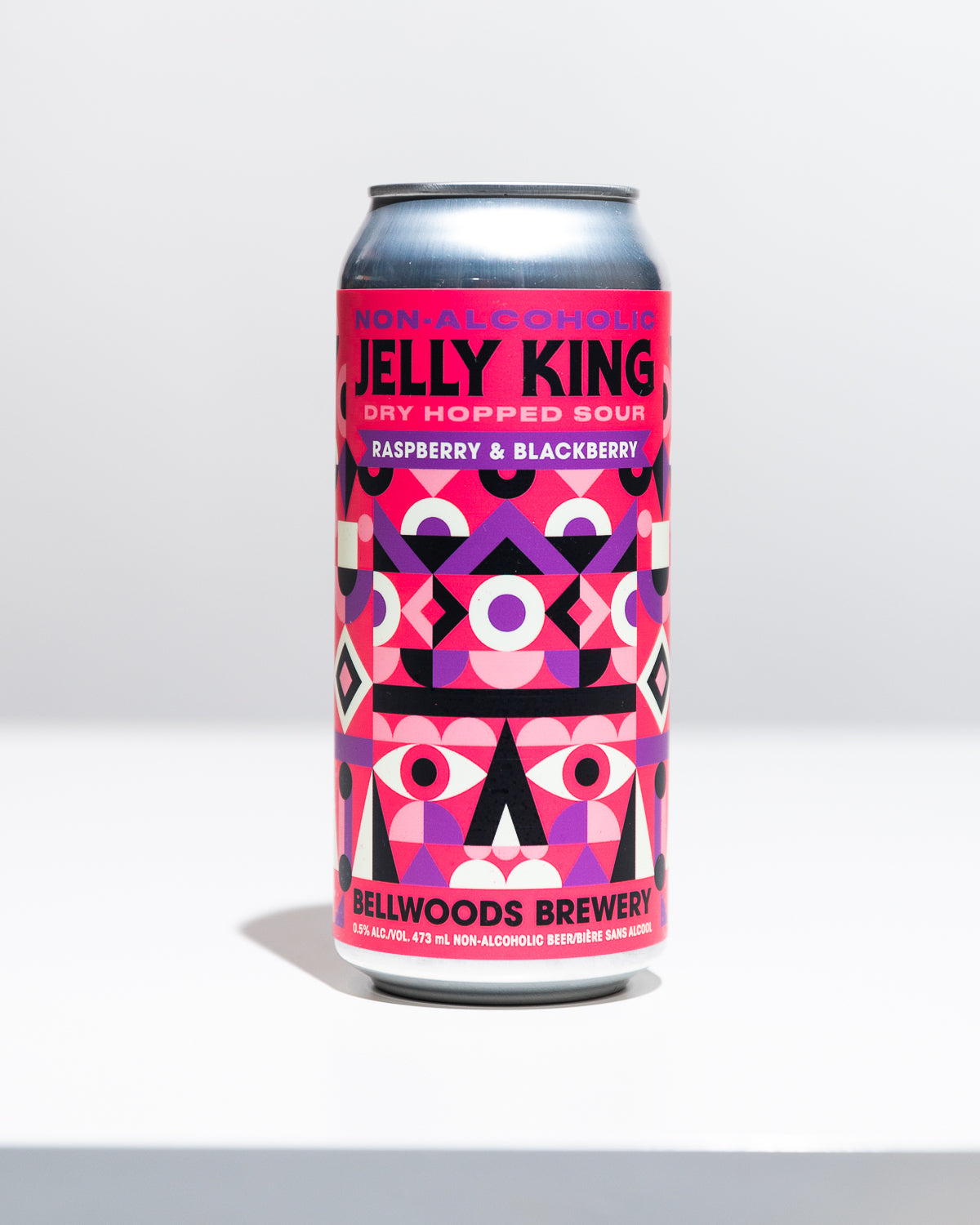 NonAlcoholic Jelly King Dry Hopped Sour w/ Raspberry & Blackberry
